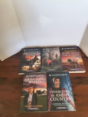 Lot Of 5 Harlequin Love Inspired Suspense Books February, March & May 2025